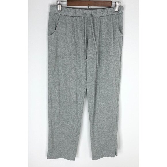 Lucky Brand Lounge Pants Women Small Gray Athleisure Elastic Waist Drawcord - Picture 1 of 7